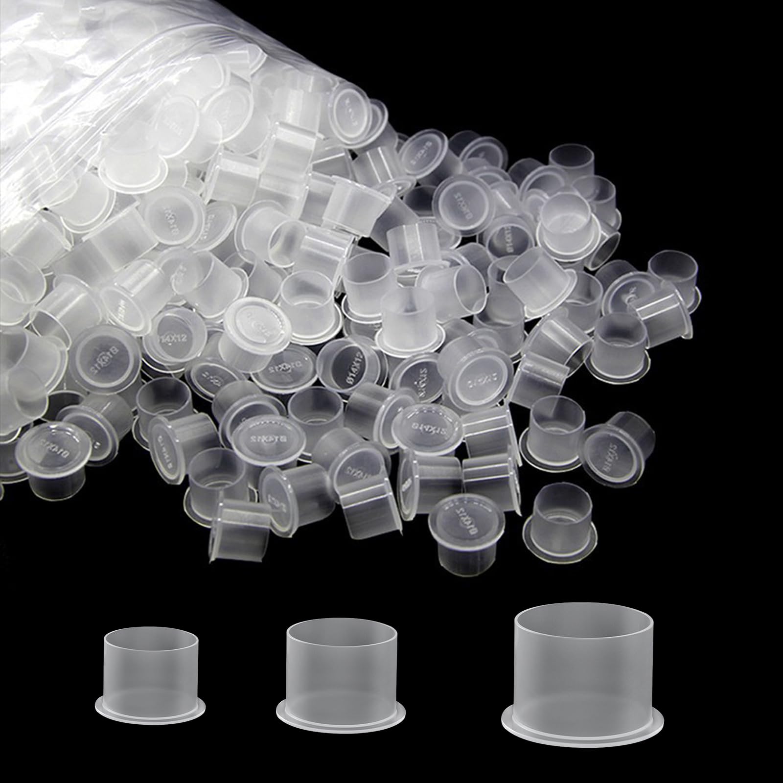 Gobelets d'encre Jconly, pack 300 pièces, idéal pour flux rapide en studio.