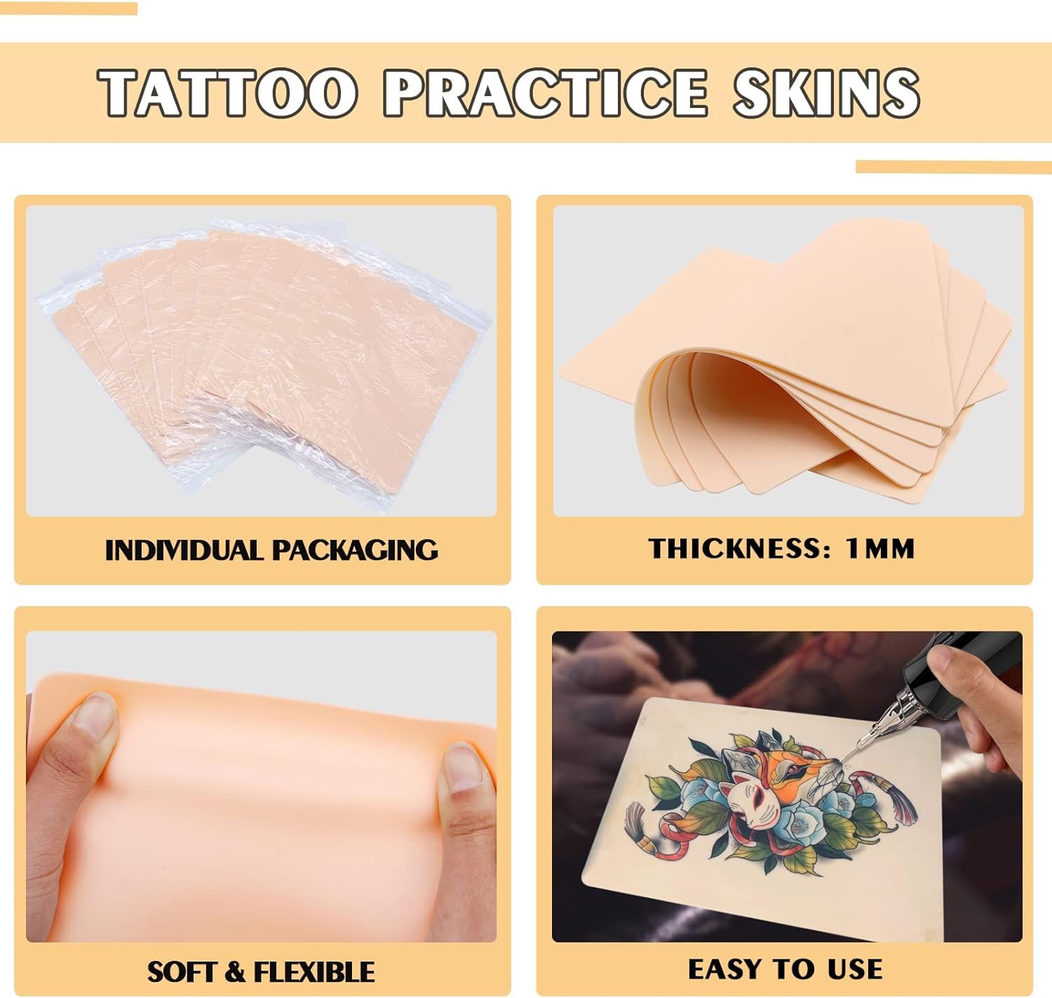 Jconly papier-transfert-tatouage-4-plis transfert net et précis