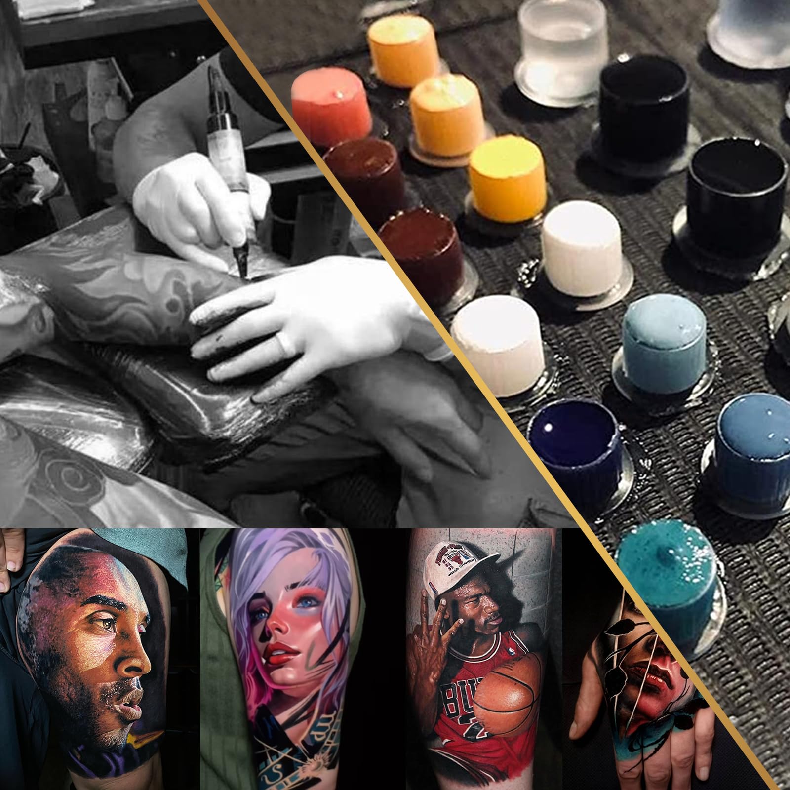 Jconly tampons d’encre tatouage usage professionnel et quotidien