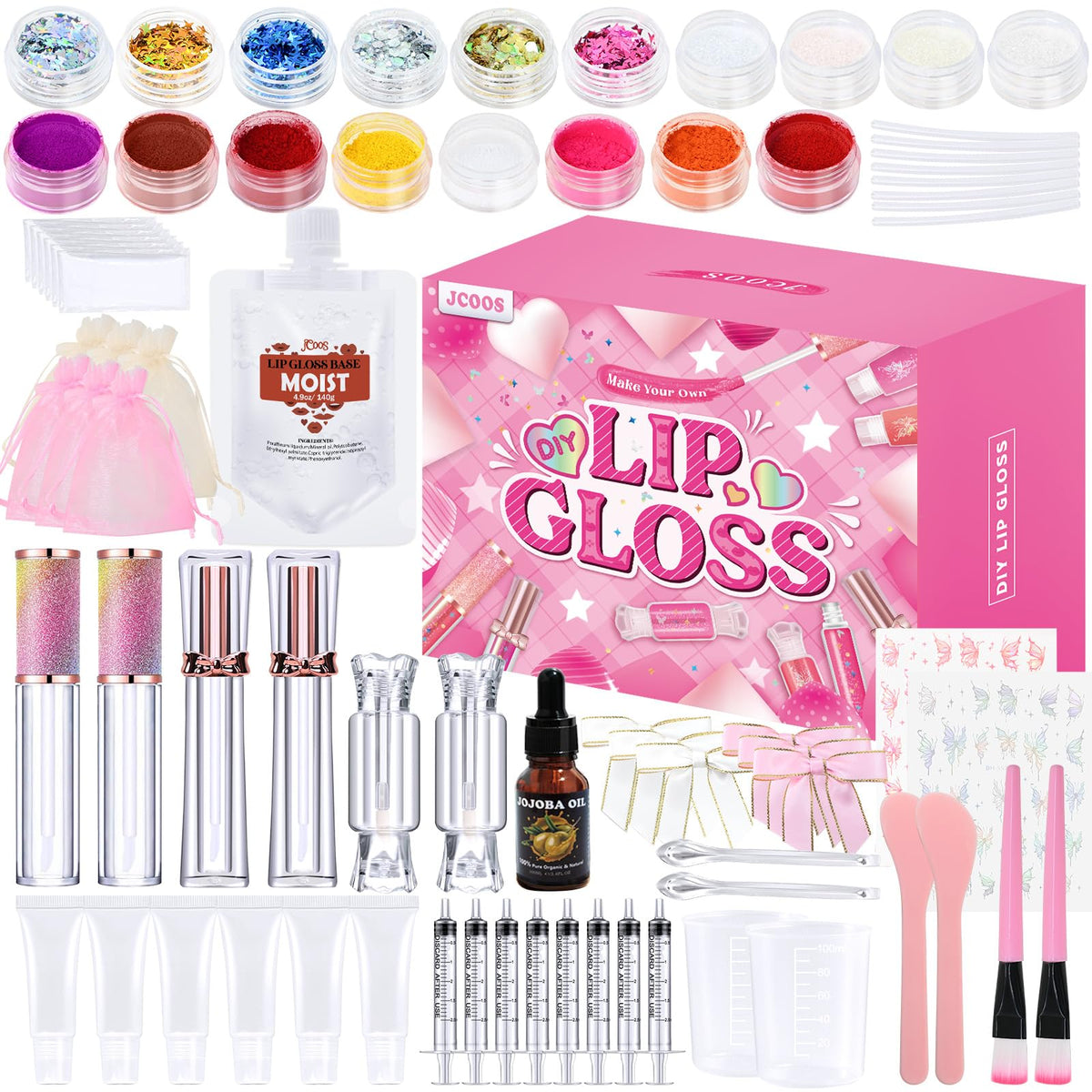Kit JCOOS gloss à lèvres – ensemble complet prêt à personnaliser