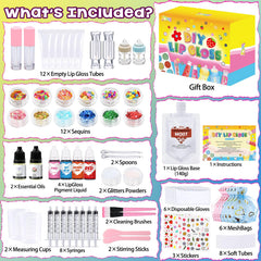 Jcoos kit gloss lèvres tubes vides pour créer vos propres teintes