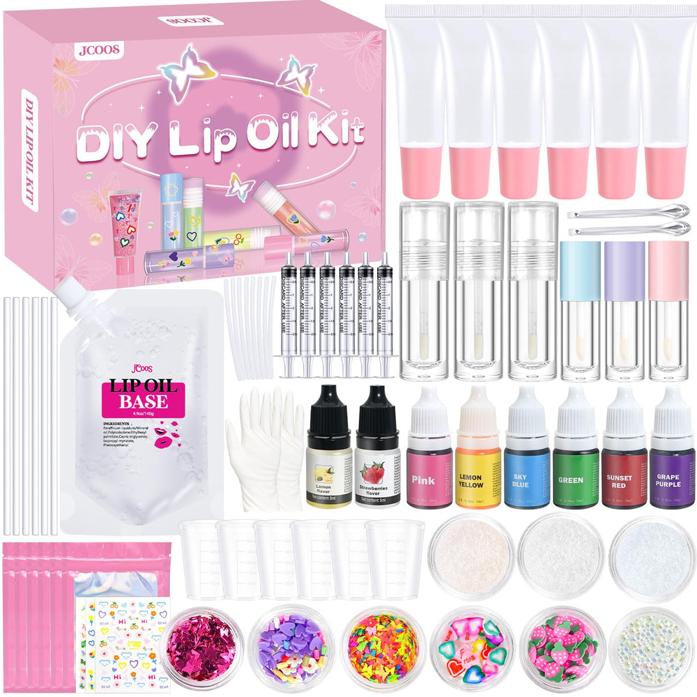 Jcoos kit gloss lèvres DIY – étapes faciles pour personnaliser votre gloss