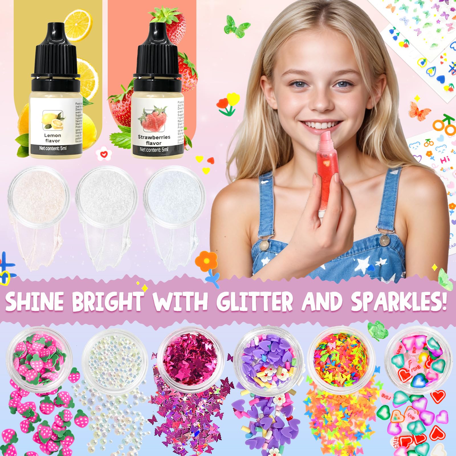 Jcoos pigments liquides gloss lèvres pour des teintes personnalisées