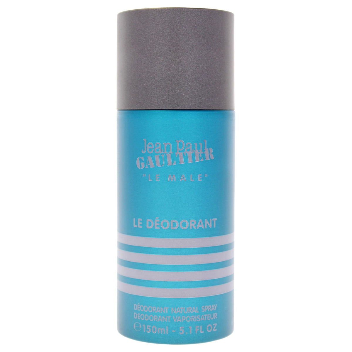 Jean Paul Gaultier Déodorant Spray Homme, flacon tonka-bois, sensation fraîche et longue tenue.