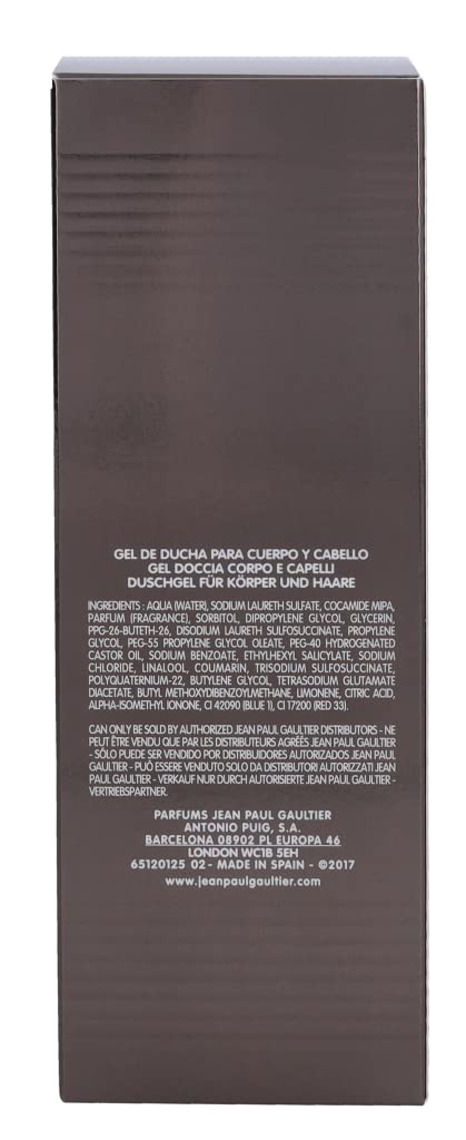 Jean Paul Gaultier Le Male – Gel douche pratique pour l’usage quotidien sous la douche.