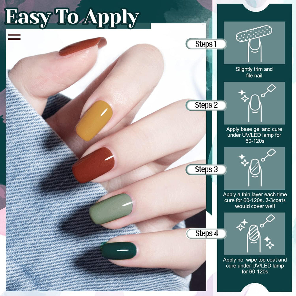 JEWHITENY flacons vernis gel 5ml faciles à appliquer et couleur durable.