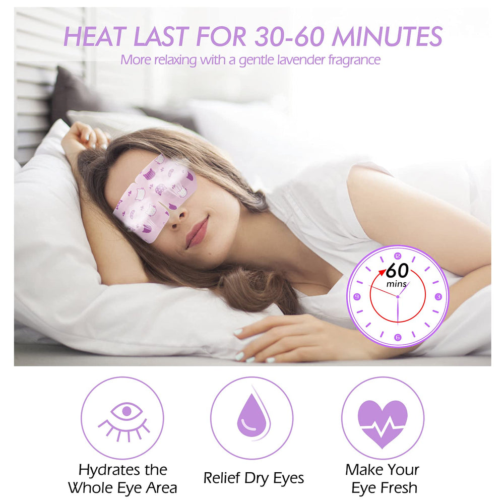 Masque oculaire Jekeno lavande arôme relaxant pour spa à domicile