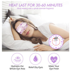 Masque oculaire Jekeno lavande arôme relaxant pour spa à domicile