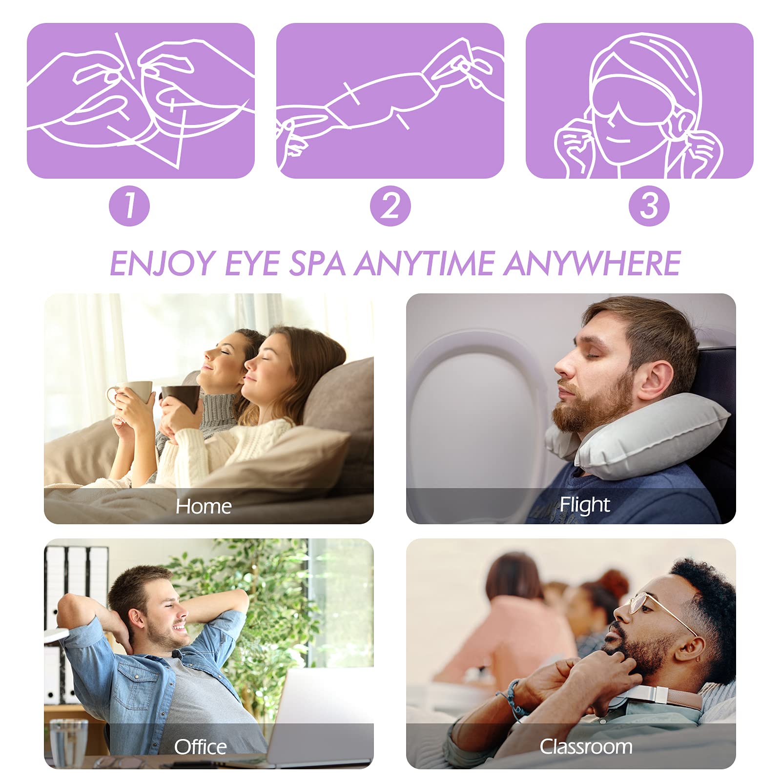 Masque oculaire Jekeno cadeau relaxant idéal pour femmes et hommes