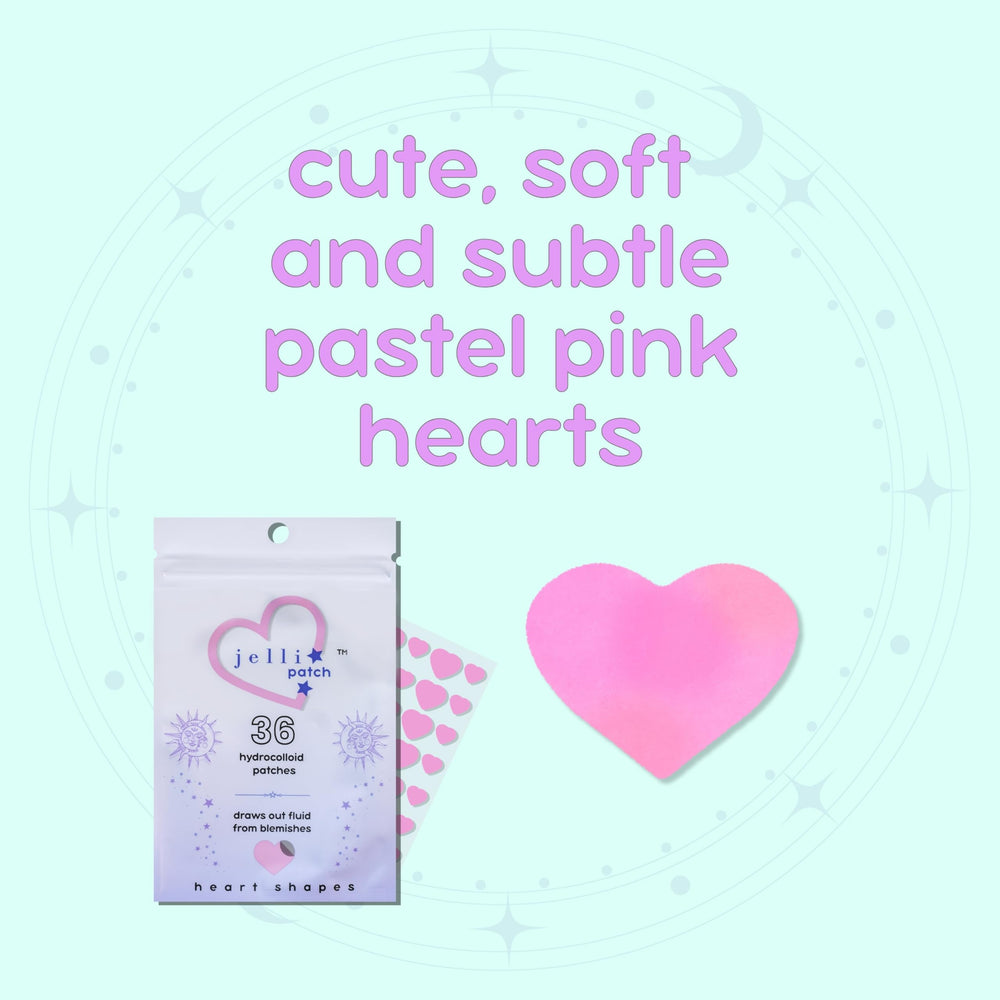 Jelli Patch cœur patch application : application facile pour une peau soignée.