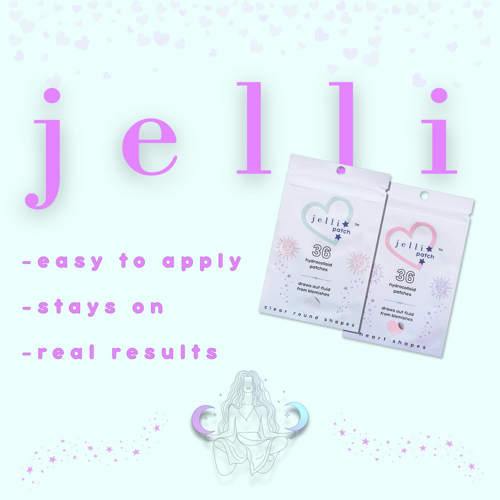 Jelli Patch cœur patch hydrocolloïde : absorbe l’excès et protège la zone.