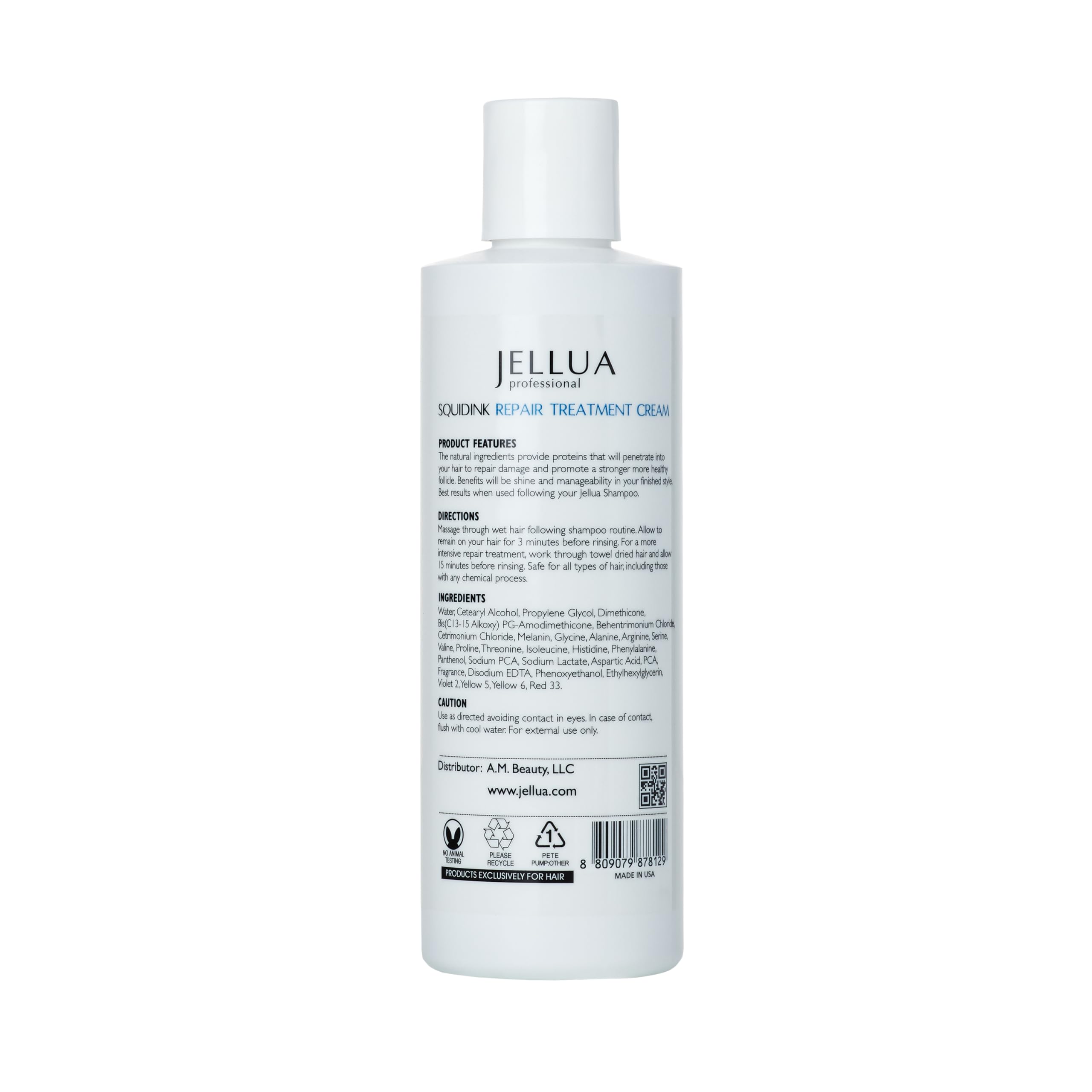 Cheveux brillants et volumineux après l’utilisation du duo Jellua Squidink.