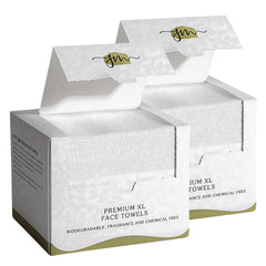 JenMom serviettes visage jetables, lot de 100 unités, douceur pour le démaquillage.
