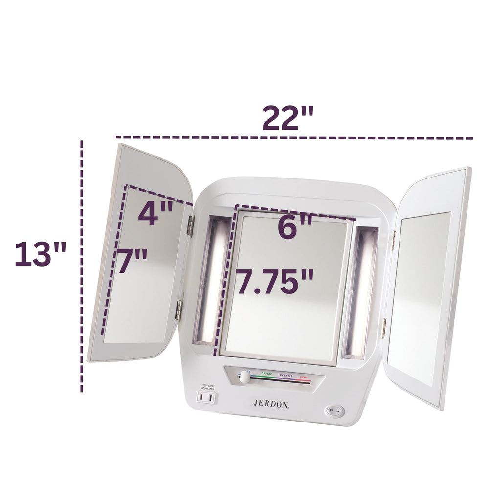 Trois miroirs et angles variés du JERDON pour un cadrage optimal.