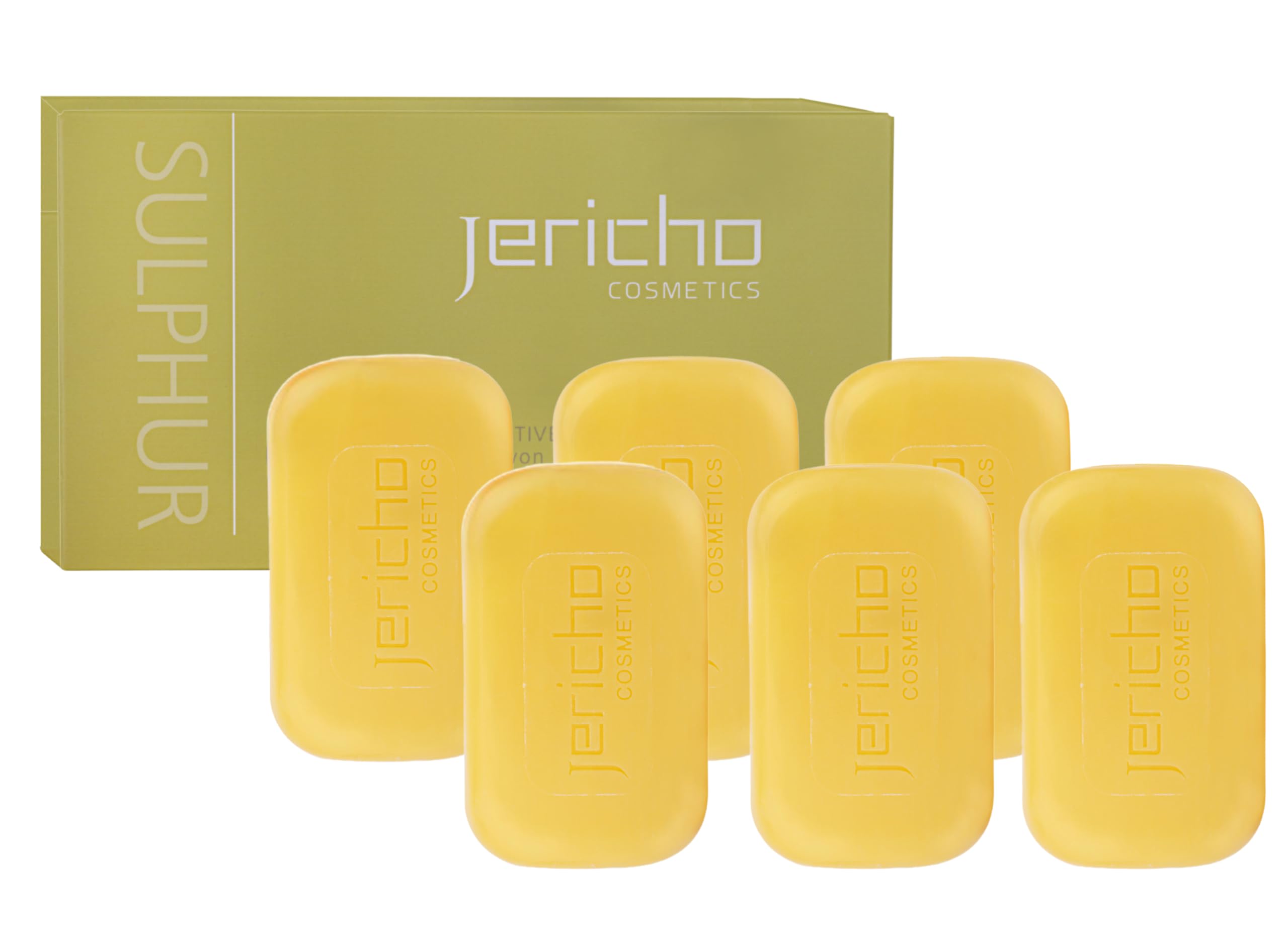 Savon Jericho au soufre Mer Morte et olive, purification douce pour peau grasse.