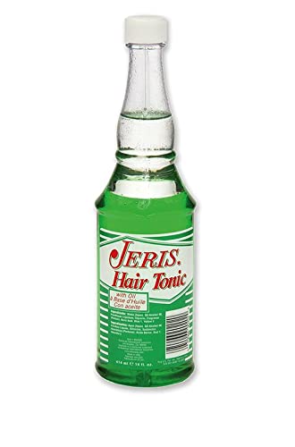 Ensemble Jeris tonique huile, deux bouteilles, parfaite pour routine masculine.