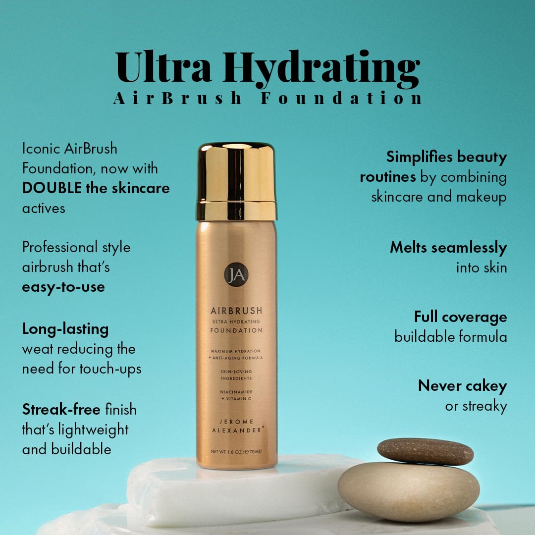 Jerome Alexander Airbrush Foundation couvrance-naturelle – teint homogène et sans effort