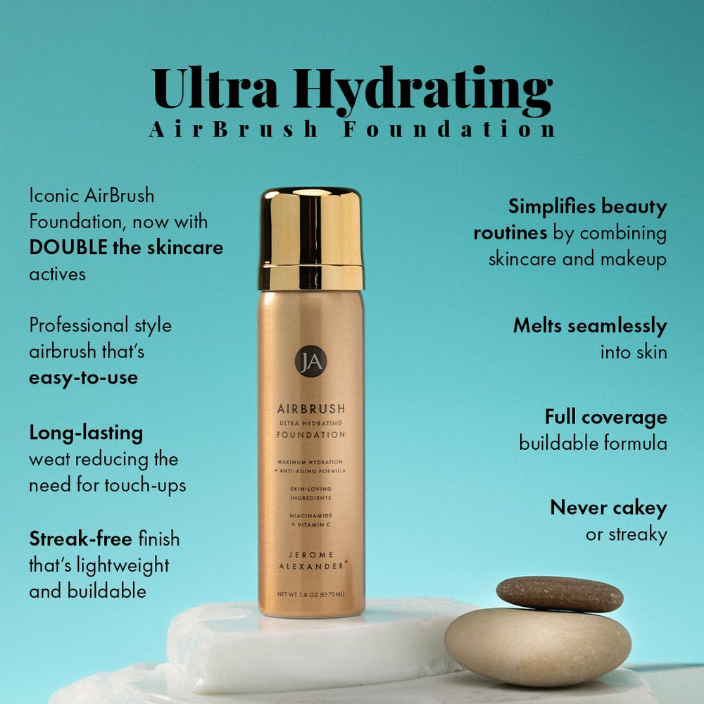 Jerome Alexander Airbrush Foundation couvrance-naturelle – teint homogène et sans effort