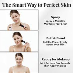LiquidSilk Air Primer de Jerome Alexander, texture satinée qui lisse la peau pour un maquillage uniforme.
