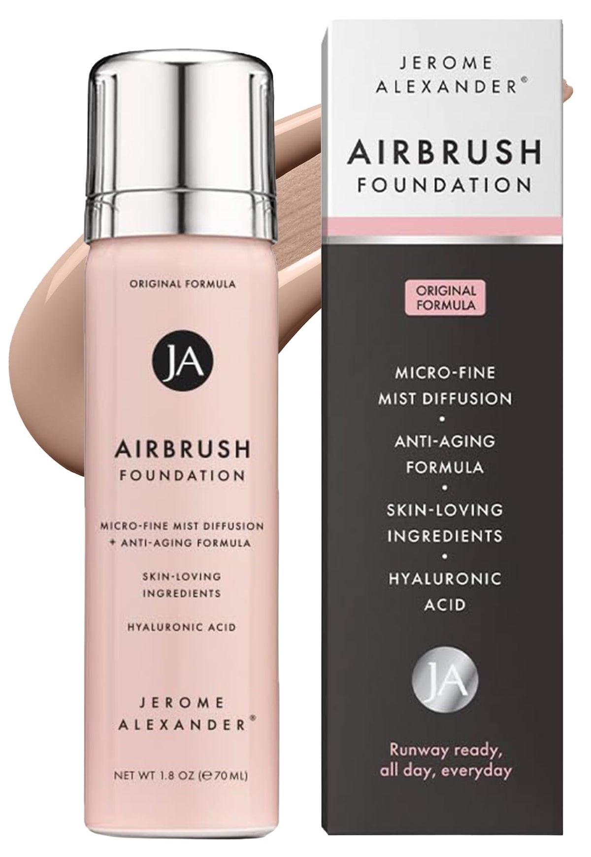 Jerome Alexander MagicMinerals AirBrush Foundation – bouteille spray pour une application fluide et légère