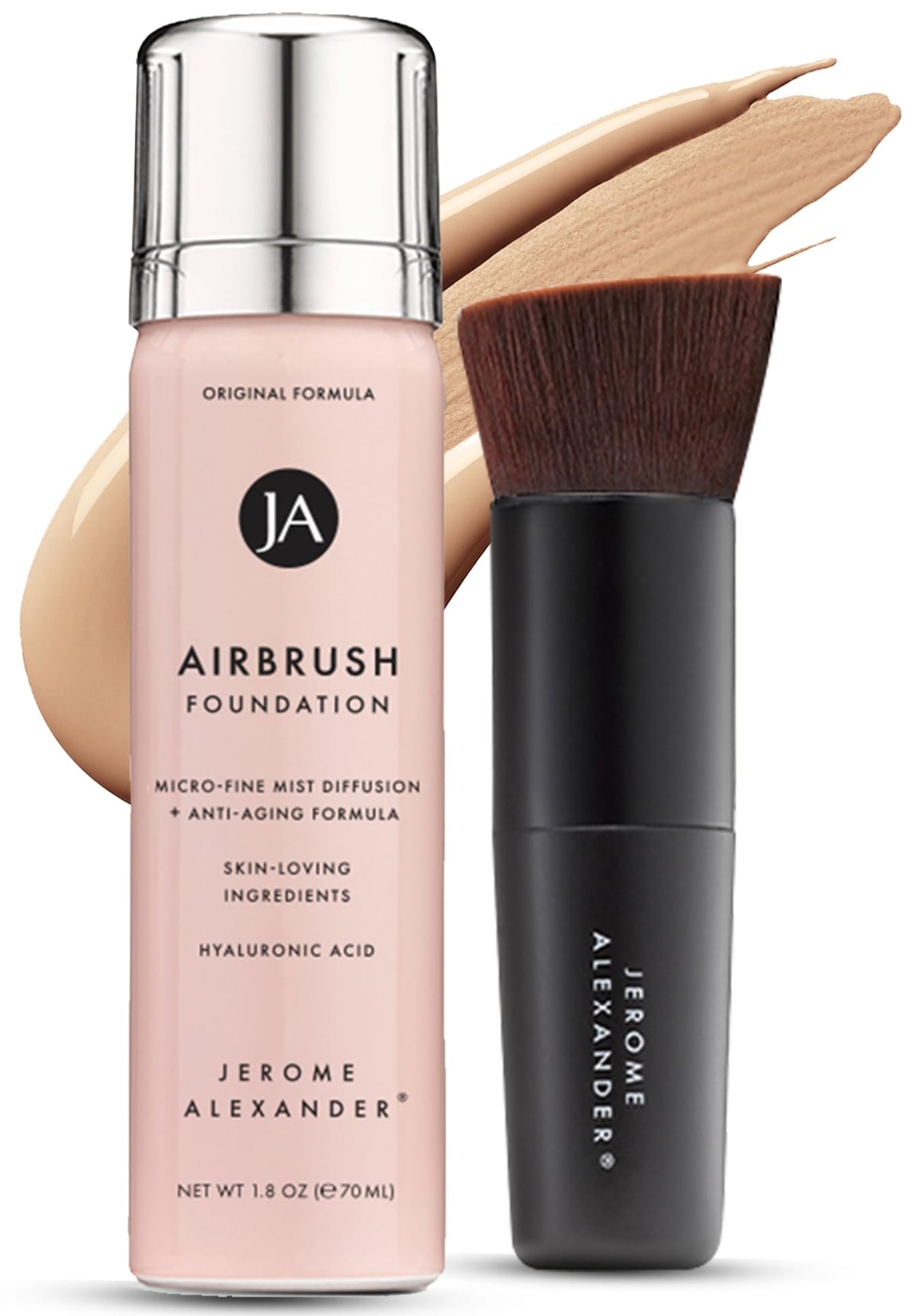Flacon Airbrush MagicMinerals de Jerome Alexander pour une couvrance légère et naturelle