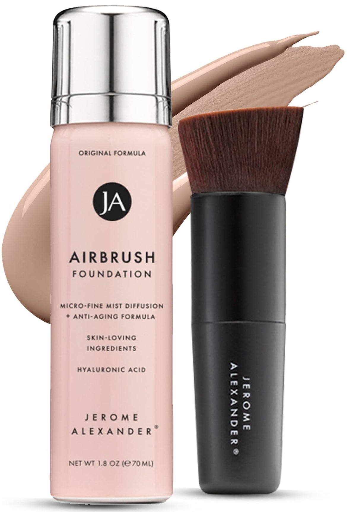 Jerome Alexander MagicMinerals AirBrush Foundation Bouteille: texture légère et couverture modulable.