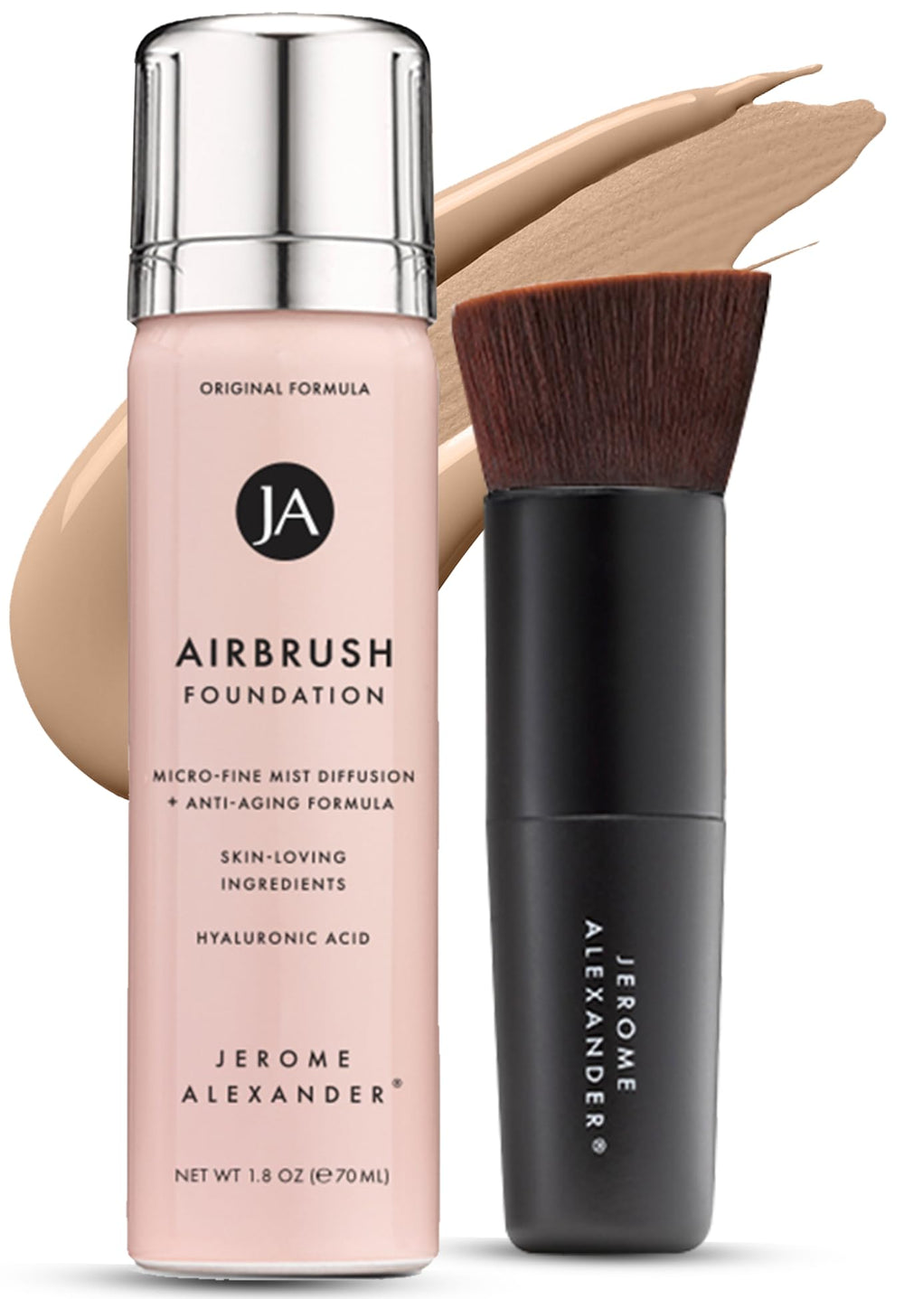 Jerome Alexander MagicMinerals AirBrush ensemble spray-maquillage pour fini léger et uniforme