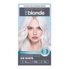 Jerome Russell Bblonde Ice White Toner neutralise les tons jaunes pour un blond platine.