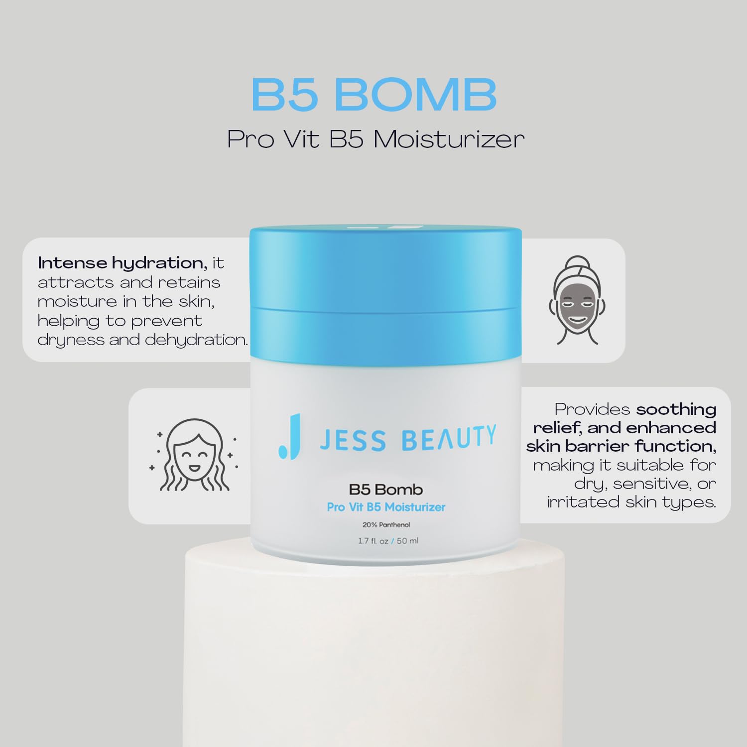 Texture satinée de la B5 Bomb Pro sur peau, sensation douce et nourrissante.