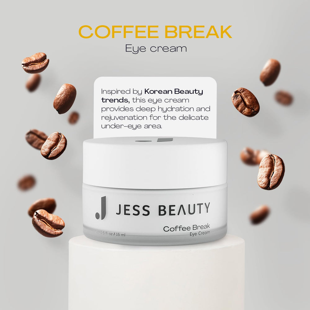 JESS BEAUTY Pause Café Crème Yeux texture légère pour hydratation sans gras.