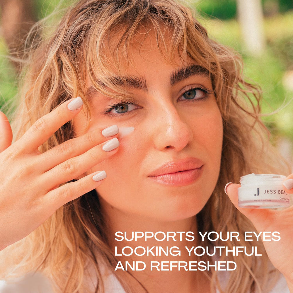 JESS BEAUTY Pause Café Crème Yeux usage quotidien pour un regard frais.