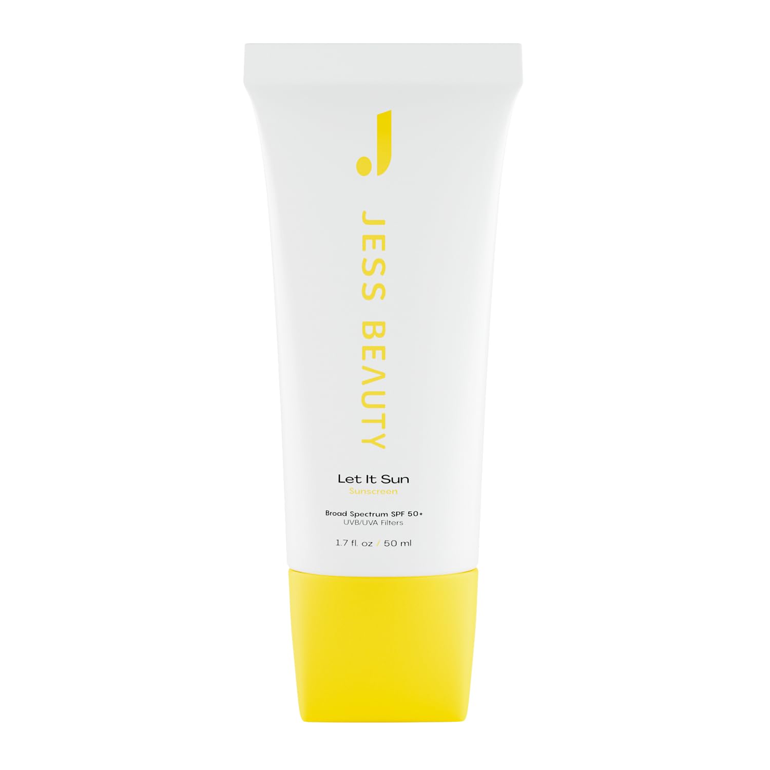 JESS BEAUTY Let it Sun SPF50+, flacon portable pour une protection quotidienne.