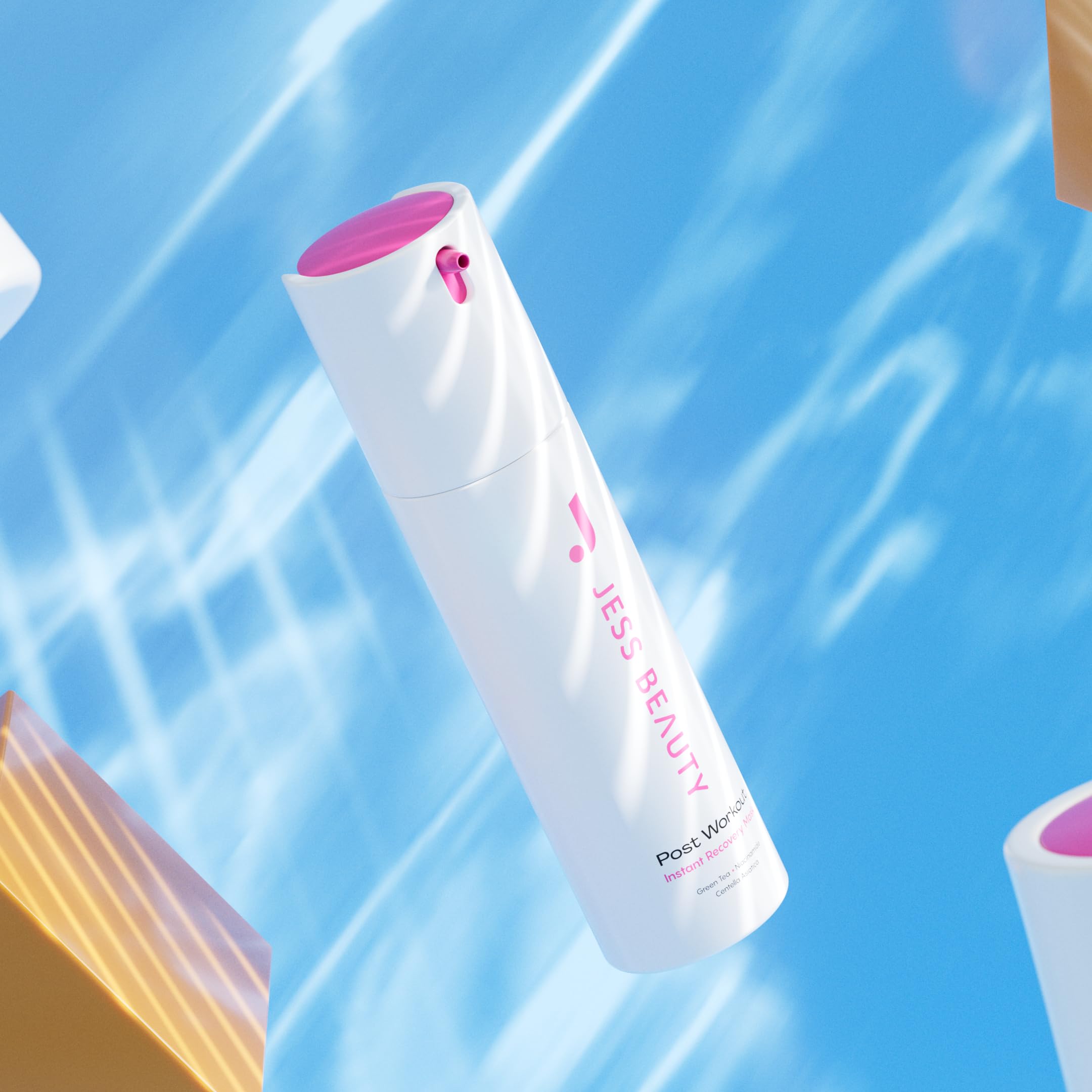 Routine hydratante facile à intégrer avec le soin post-entraînement JESS BEAUTY.