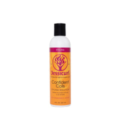 Jessicurl Confident Coils flacon sans parfum pour boucles définies et souples.