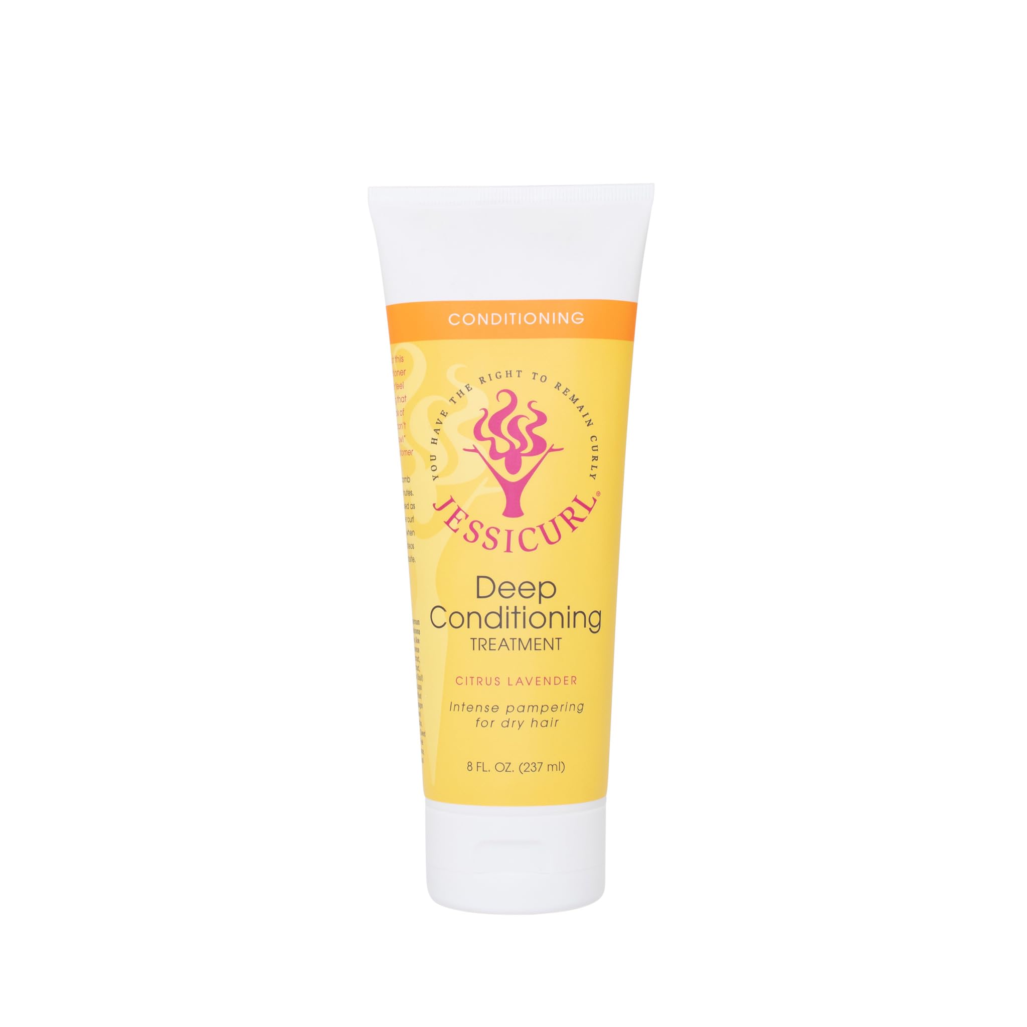 Jessicurl Soin Profond Agrumes Lavande, bouteille, hydratation intense pour les boucles.