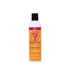 Jessicurl Spiralicious Gel: bouteille prête à définir les boucles et maîtriser les frisottis.
