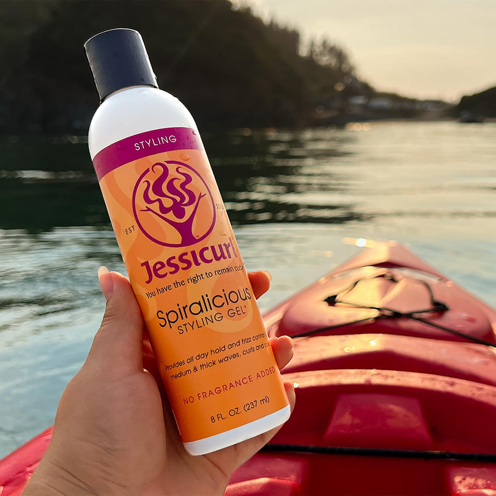 Jessicurl Spiralicious: résultats durables après séchage à l'air ou diffuseur.