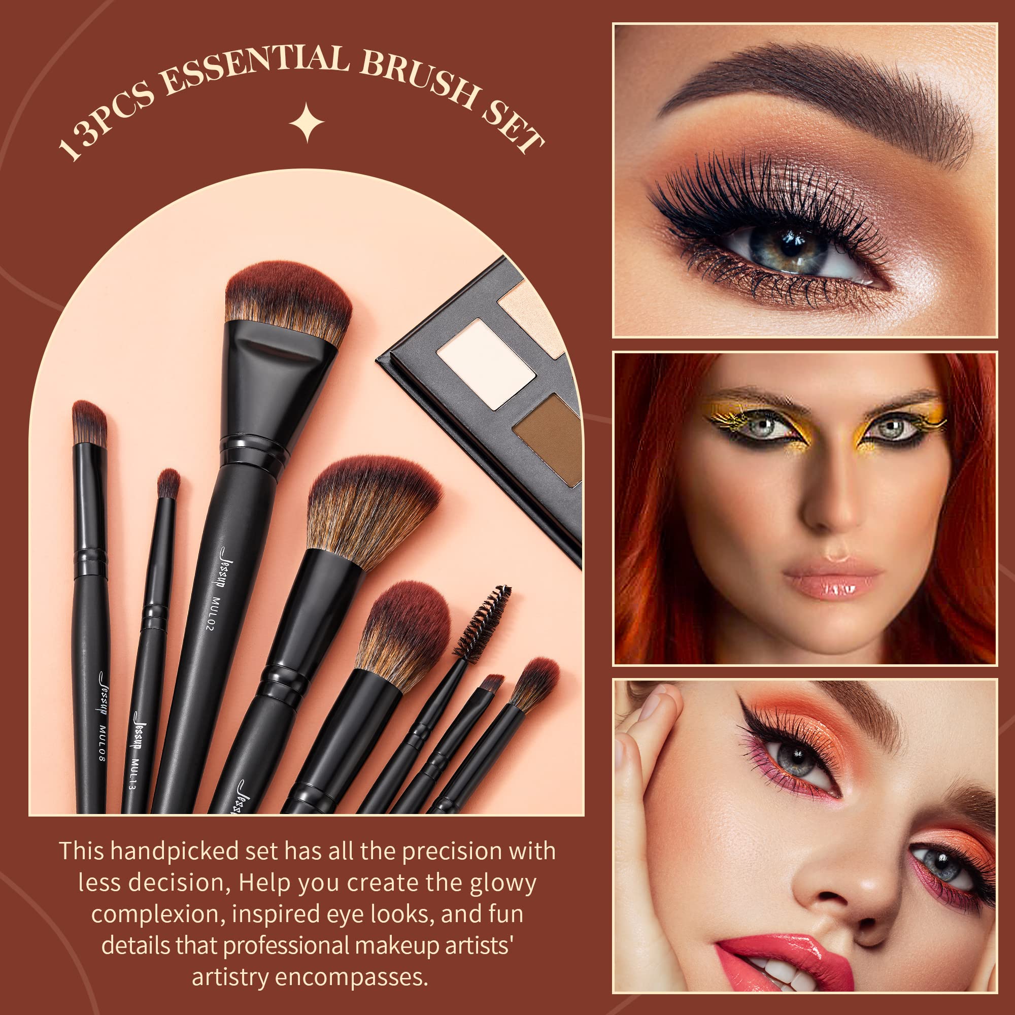 Pinceau bronzer Jessup pour un contour naturel
