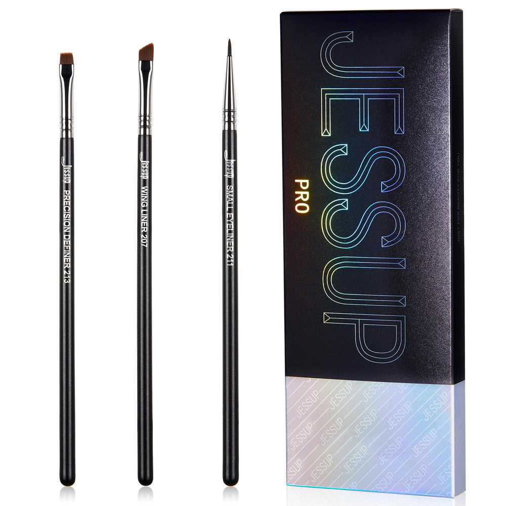 Jessup pinceau eyeliner biseauté pour lignes nettes et précises.