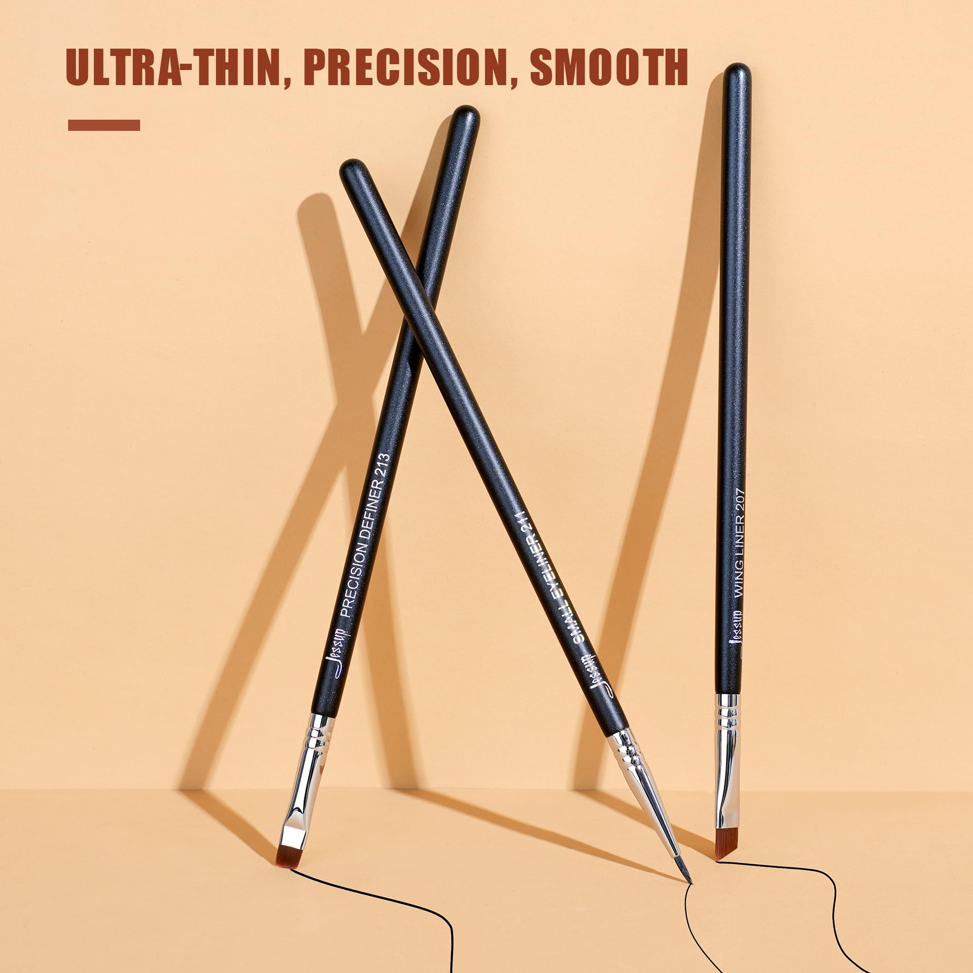 Jessup pinceau eyeliner poignee confort pour une prise en main agréable.