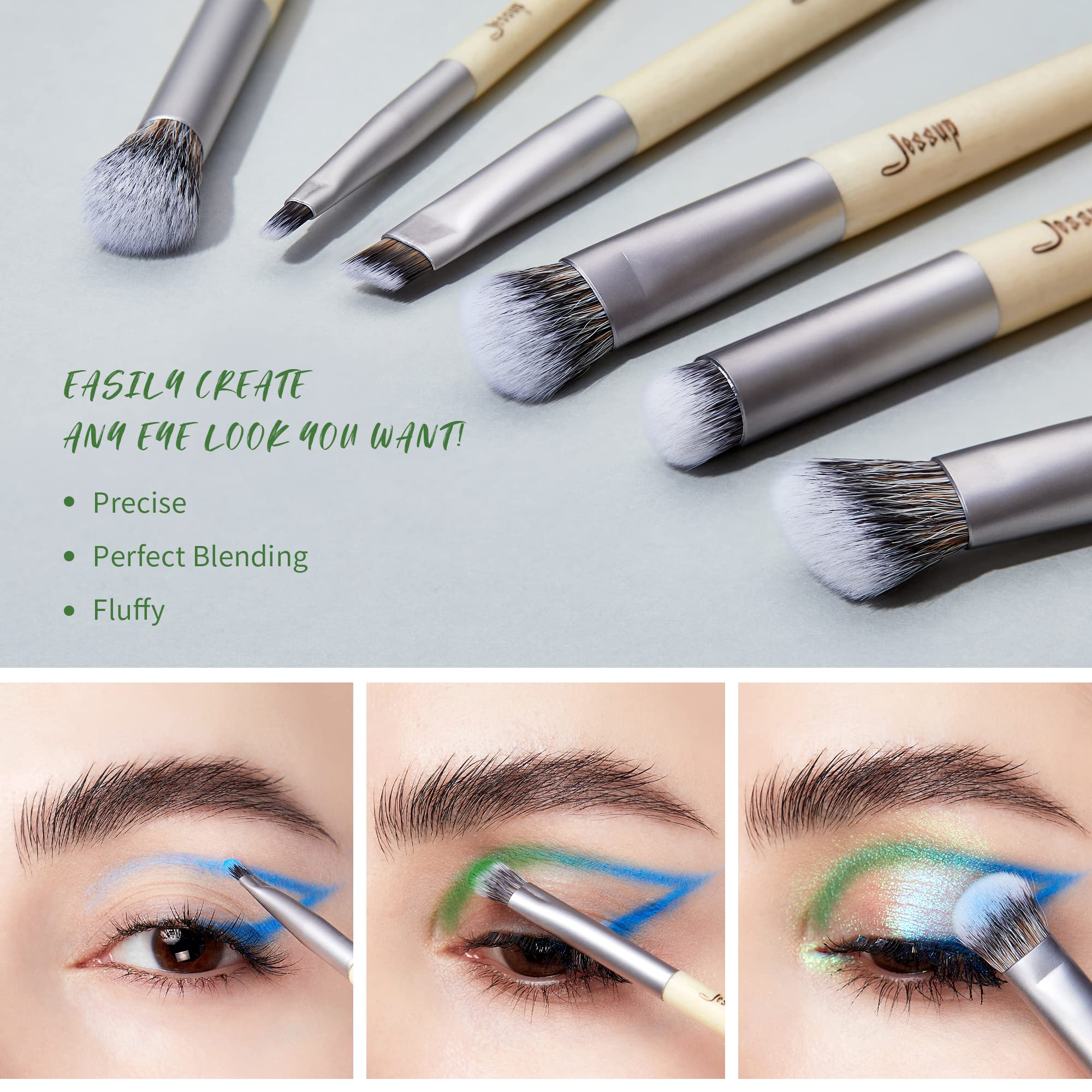 Pinceau sourcils Jessup vegan, définition nette.