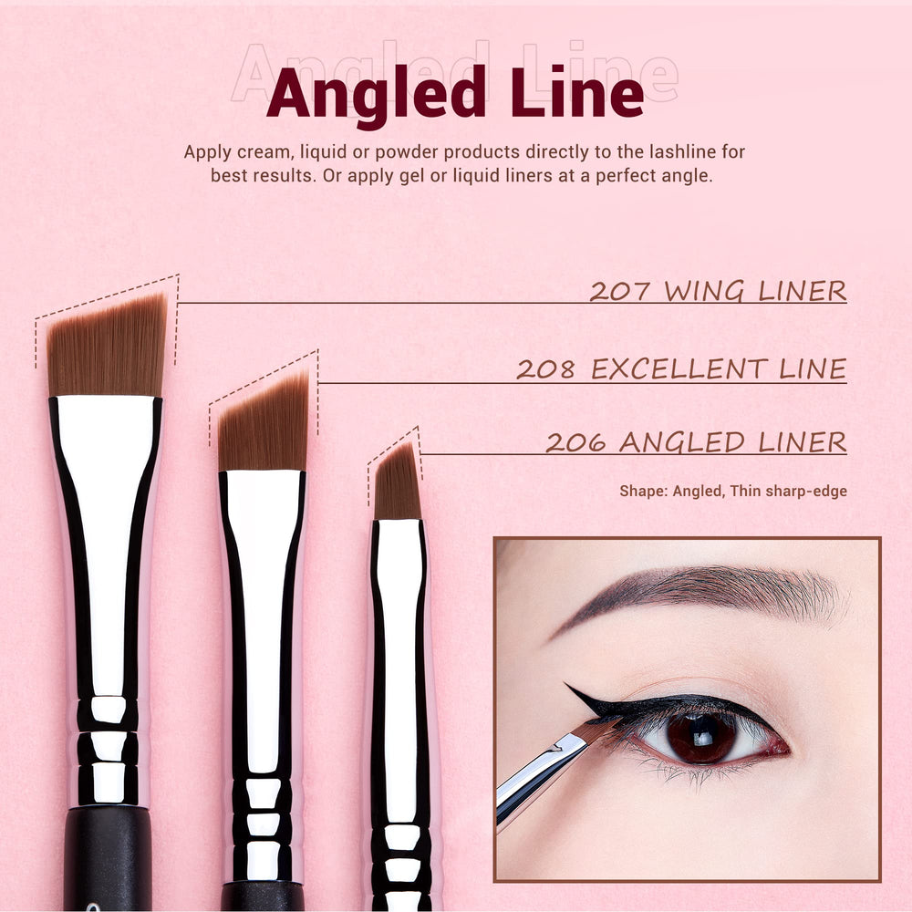 Pinceau ligne anglee Jessup : angle parfait pour des traits graphiques.