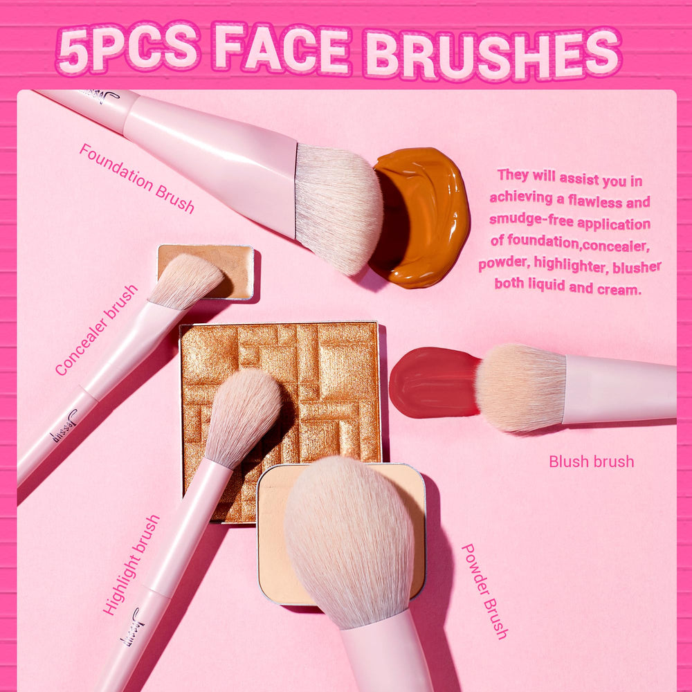 Pinceau visage concealer Jessup, précision parfaite pour camoufler et uniformiser le teint.