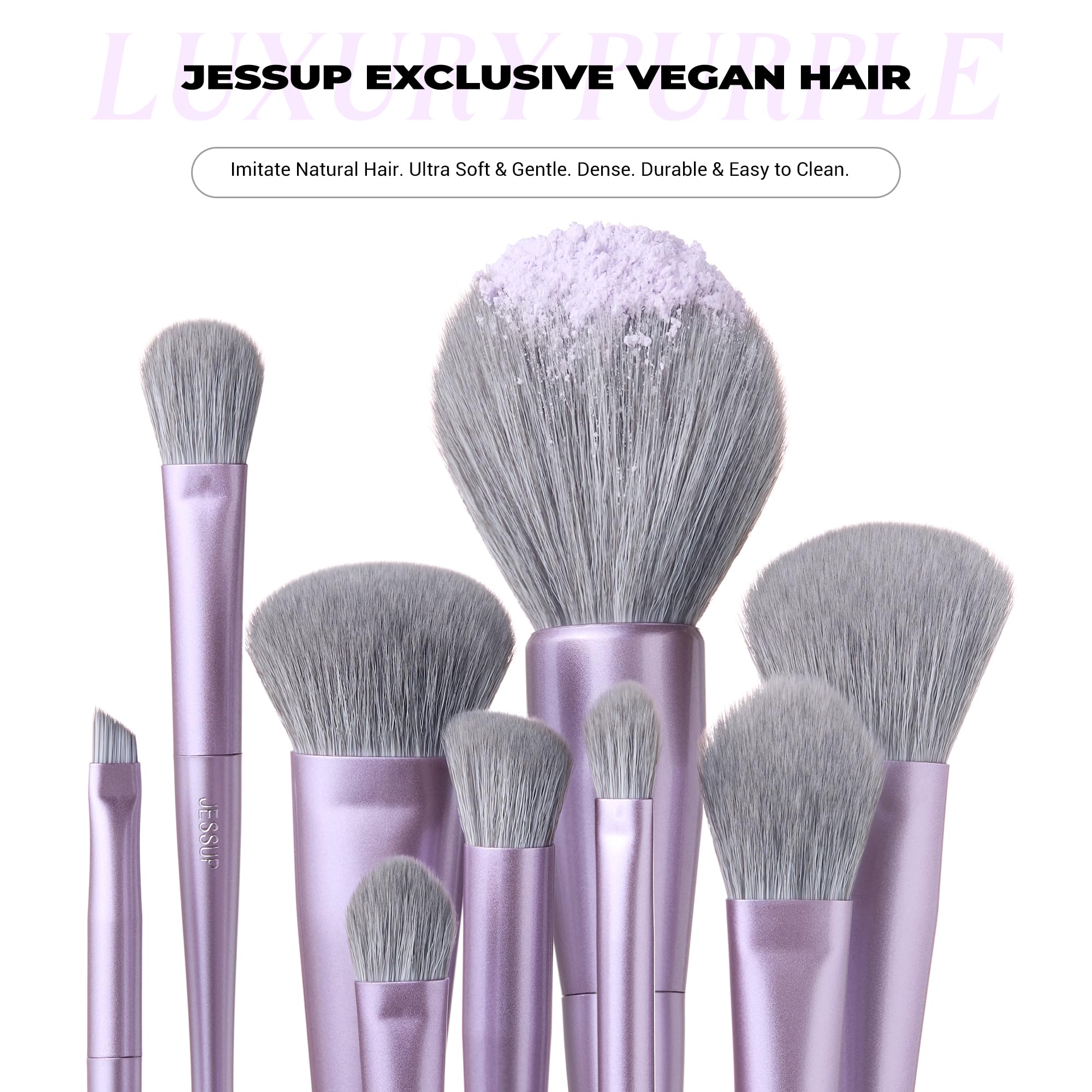 Pinceau yeux ombres Jessup: transitions douces et couleurs nettes.