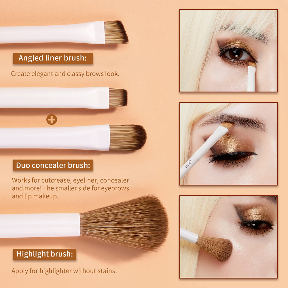 Pinceau concealer duo Jessup pour correction ciblée.
