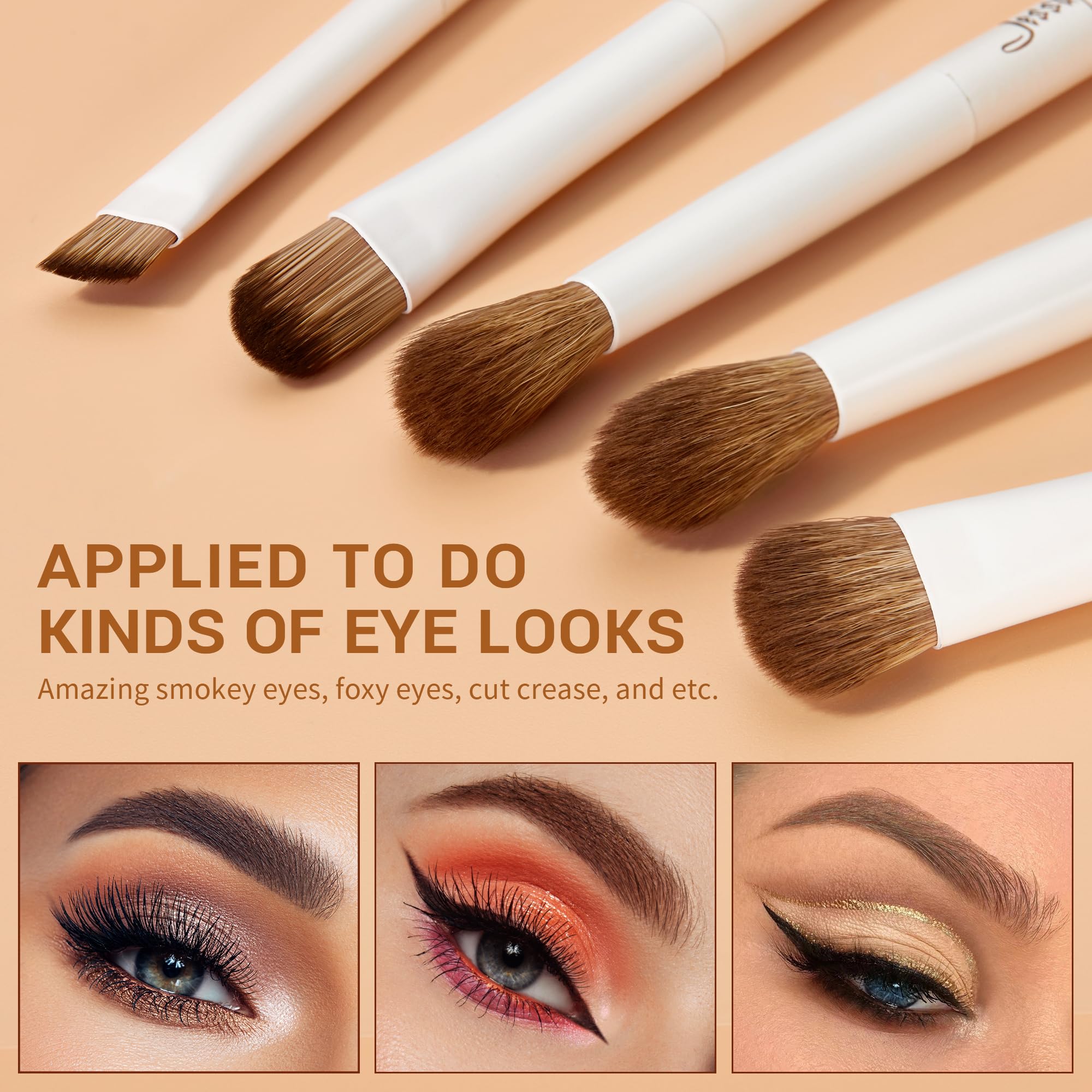 Pinceaux yeux Jessup – mélange subtil pour ombre parfaite.