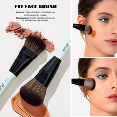 Pinceau Jessup Yeux — pointe effilée pour retouches ciblées.