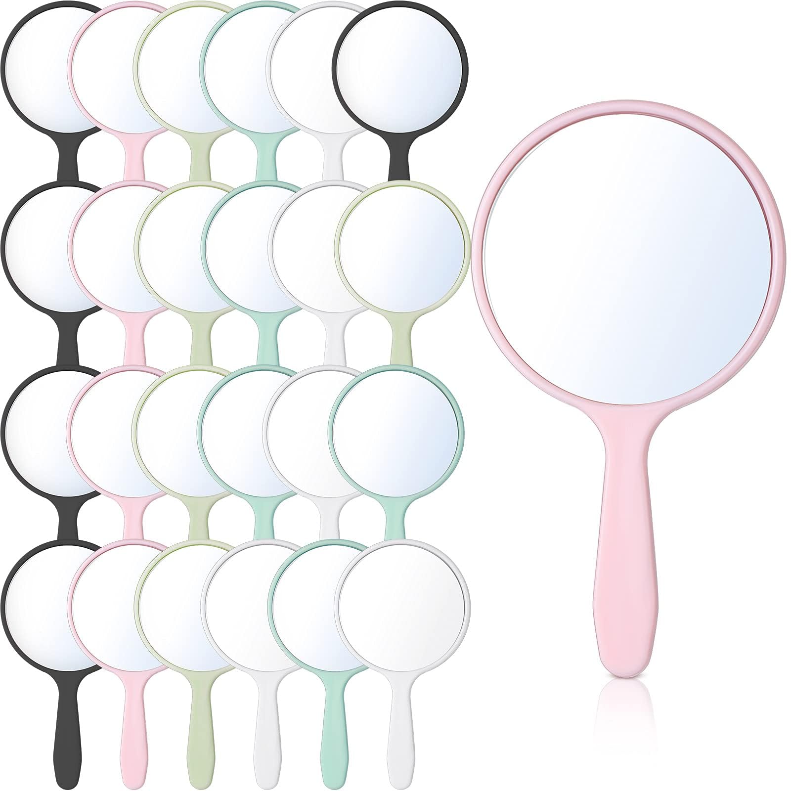 Jetec ensemble 25 miroirs portables avec anse, pratique et polyvalent