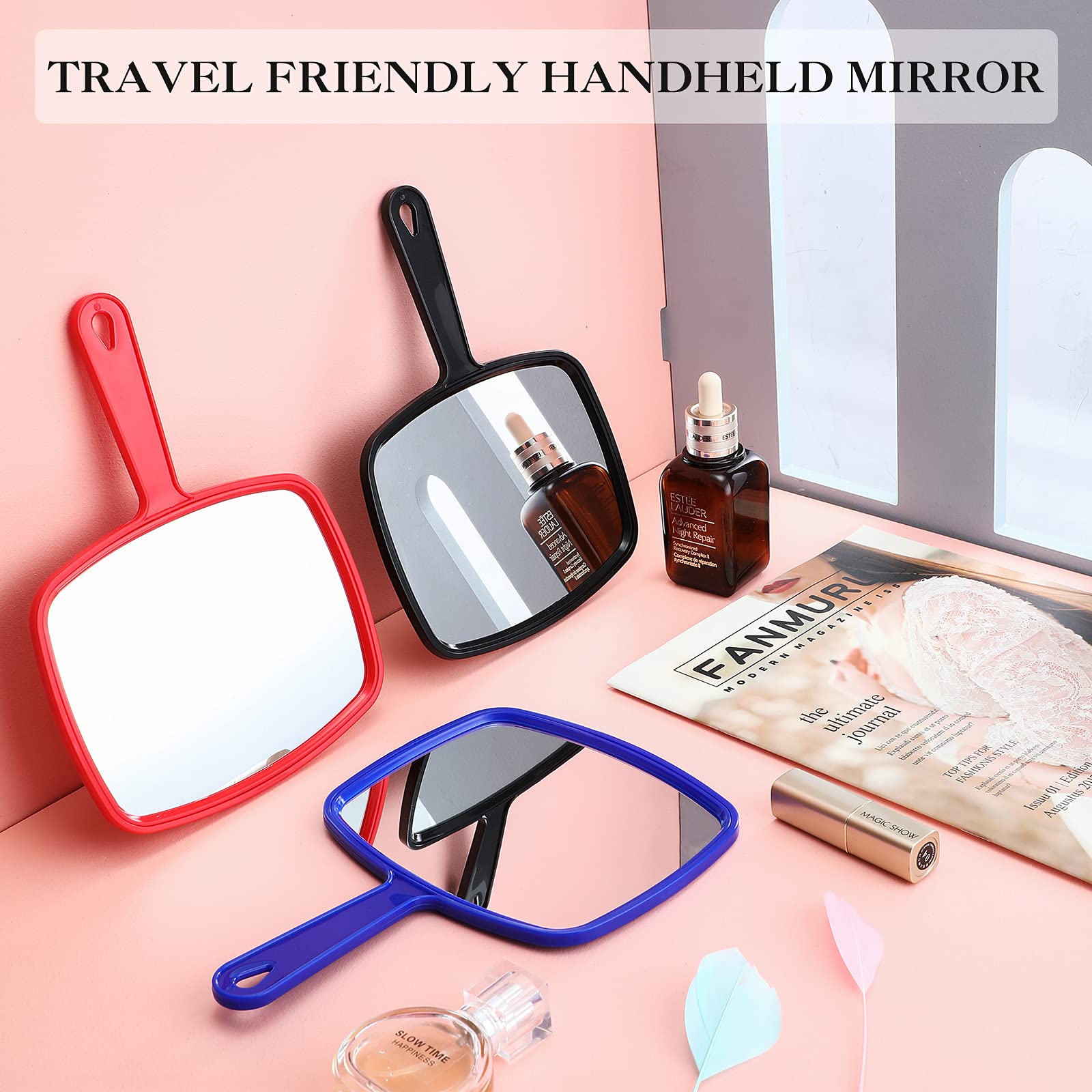 Miroir portatif Jetec, léger et compact pour sac à main.