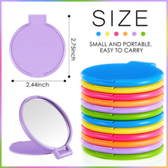 Miroir de poche Jetec vert lime pour voyage et coiffure